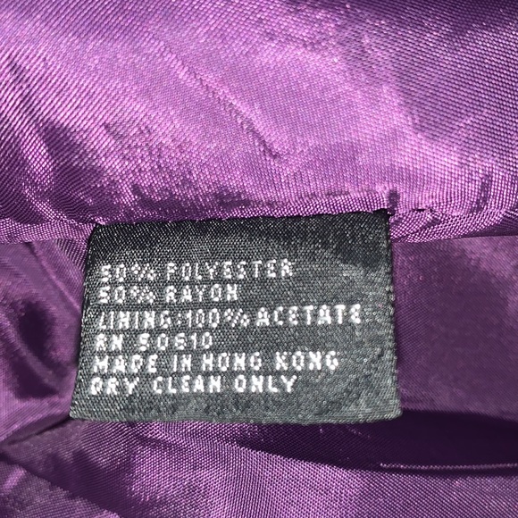 Kasper for ASL Retro 90's Collarless Blazer Jacket - Picture 4 of 5